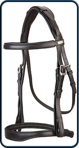 Stubben Fully Padded Snaffle Bridle with Wide Crown