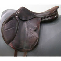Amerigo Pinerolo Monoflap Jump Saddle Consigment 17.5