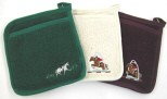 Horse Motif Hot Pads