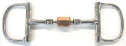 Copper Roller Mouth Dee Ring Snaffle Bit