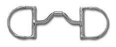 Myler Ported Barrel Dee Bit With Hooks, Level 3